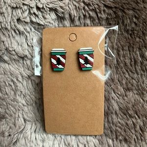5/$25 Christmas Coffee Cup Earrings